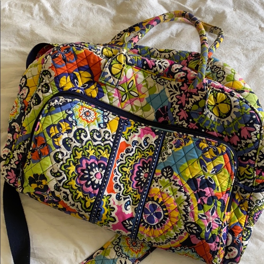 Vera Bradley weekender traveler Rio pattern.